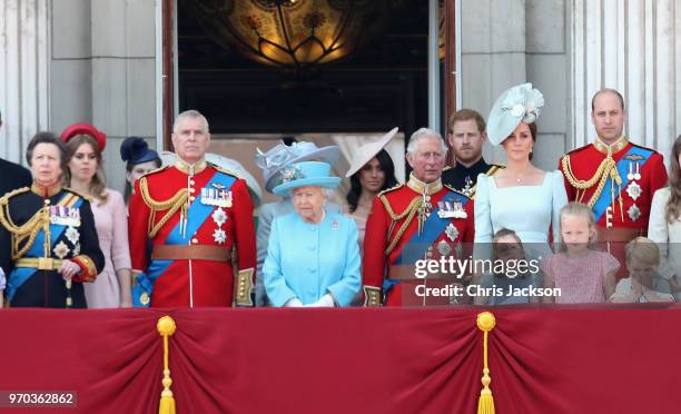Princess Anne, Princess Royal, Princess Beatrice, Lady Louise Windsor, Prince Andrew, Duke of York, Queen Elizabeth II, Meghan, Duchess of Sussex,...