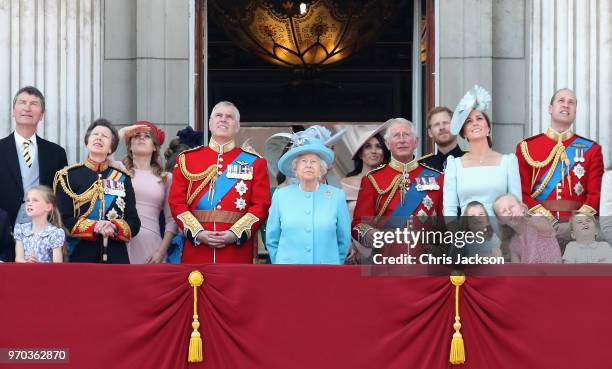 Princess Anne, Princess Royal, Princess Beatrice, Lady Louise Windsor, Prince Andrew, Duke of York, Queen Elizabeth II, Meghan, Duchess of Sussex,...