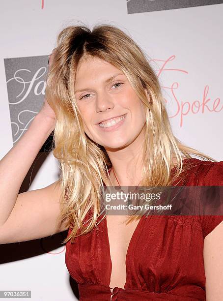 Model/artist Alexandra Richards attends the Z SPOKE by Zac Posen launch party at Saks Fifth Avenue on February 24, 2010 in New York City.