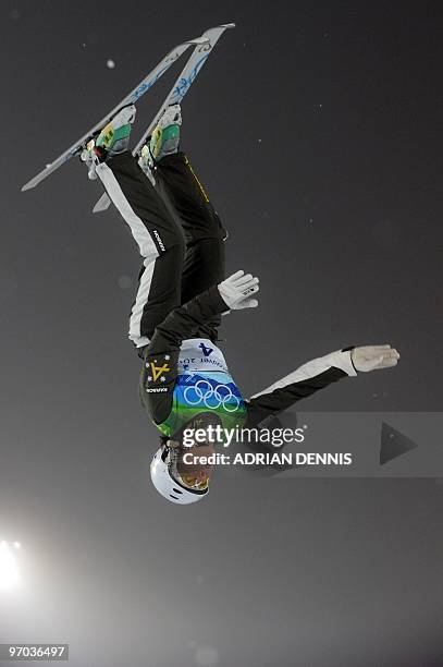 Australia's Lydia Lassila jumps during the Freestyle Skiing women's aerial finals at Cypress Mountain, north of Vancouver during the Vancouver Winter...