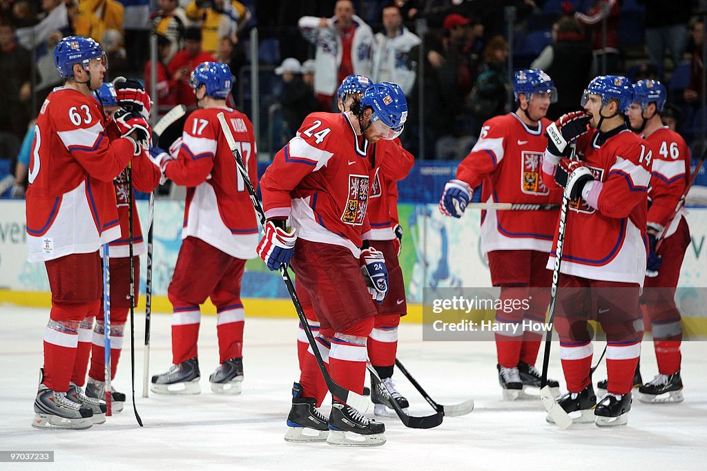 Ice Hockey Quarter Final - Day 13 - Finland v Czech Republic