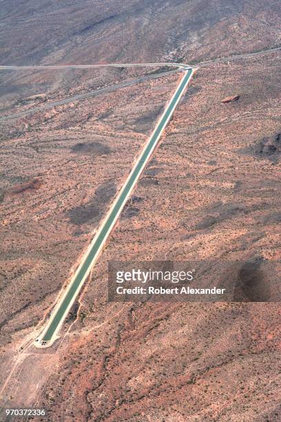 The Hayden-Rhodes Aqueduct carries water from the Colorado River to cities in the interior of Arizona, including Phoenix.