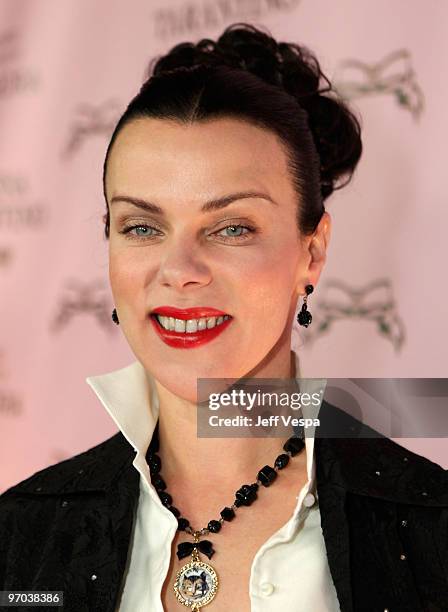 Actress Debi Mazar attends the launch of Tarina Tarantino's new cosmetics line "Tarina Tarantino Beauty" on February 24, 2010 in Hollywood,...