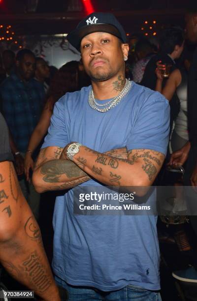 Allen Iverson attend Memorial weekend Takeover at Gold Room on May 27, 2018 in Atlanta, Georgia.