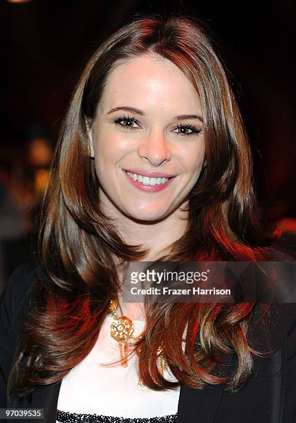 Actress Danielle Panabaker attends the Overture screening of "The Crazies" after party held at KCET on February 24, 2010 in Los Angeles, California.
