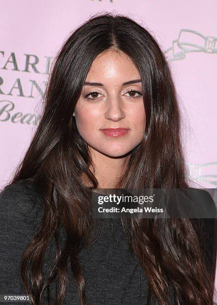 Actress Caroline D'Amore attends the launch of Tarina Tarantino's new cosmetics collection 'Tarina Tarantino Beauty' presented exclusively at Sephora...