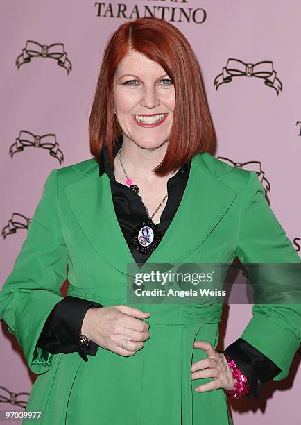 Actress Kate Flannery attends the launch of Tarina Tarantino's new cosmetics collection 'Tarina Tarantino Beauty' presented exclusively at Sephora on...