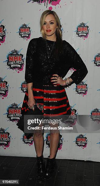 Fearne Cotton attends the Shockwaves NME Awards 2010 at Brixton Academy on February 24, 2010 in London, England.