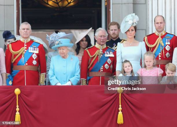 Princess Anne, Princess Royal, Princess Beatrice, Lady Louise Windsor, Prince Andrew, Duke of York, Queen Elizabeth II, Meghan, Duchess of Sussex,...