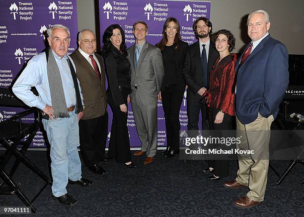 Professor Frank McAdams, former USAF Officer Paul Clarke, author/activist Christine Pelosi, former Army Captain Drew Sloan, director Kathryn Bigelow,...