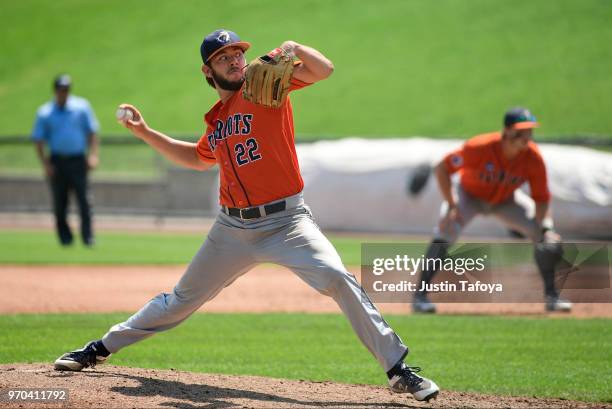 Simon Sedillo of UT Tyler delivers a pitch against Texas Lutheran University during the 2018 NCAA Photos via Getty Images Division III Baseball...