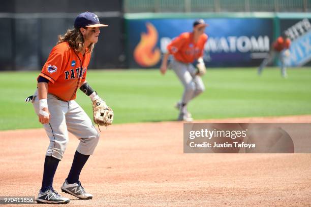 Blake Wilson of UT Tyler prepares to before a pitch against Texas Lutheran University during the 2018 NCAA Photos via Getty Images Division III...