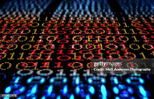 101010 data lines to infinity in red - government technology stock pictures, royalty-free photos & images