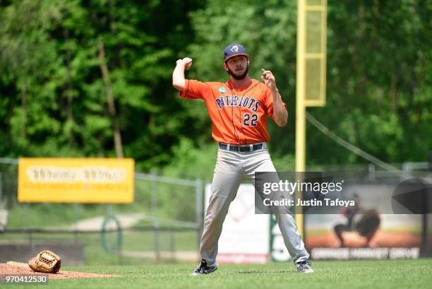 Simon Sedillo of UT Tyler fields a ball against Texas Lutheran University during the 2018 NCAA Photos via Getty Images Division III Baseball...