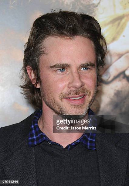 Actor Sam Trammell arrives at HBO's premiere of "The Pacific" held at Grauman's Chinese Theatre on February 24, 2010 in Hollywood, California.