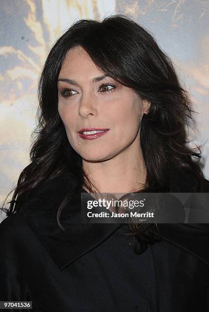 Actress Michelle Forbes arrives at HBO's premiere of "The Pacific" held at Grauman's Chinese Theatre on February 24, 2010 in Hollywood, California.