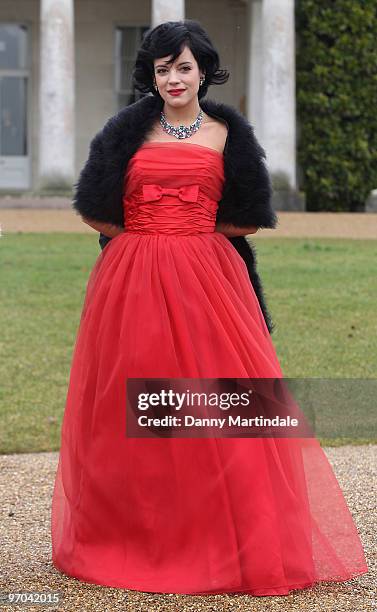 Lily Allen attends photocall to launch Vintage At Goodwood - upcoming 3 day festival to celebrate the fashion and music of past decades at Goodwood...