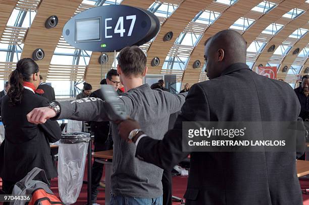 Passenger who refused to be tested in the body scanner introduced today for experimentation at Paris' Charles de Gaulle international airport in...