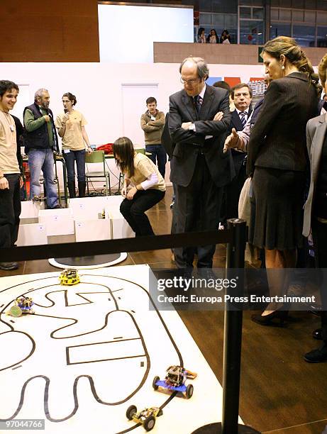 Princess Elena of Spain attends the opening of the 'XVIII edition of the International Students and Study Centers Fair' on February 25, 2010 in...
