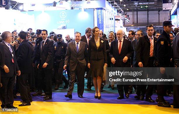 Princess Elena of Spain attends the opening of the 'XVIII edition of the International Students and Study Centers Fair' on February 25, 2010 in...