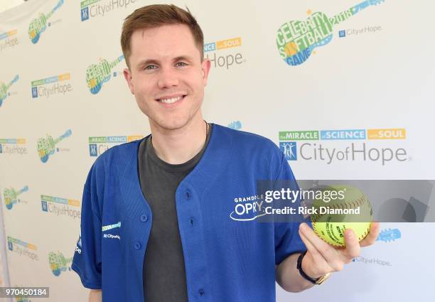 Trent Harmon arrives at the 28th Annual City of Hope Celebrity Softball Game on June 9, 2018 in Nashville, Tennessee.