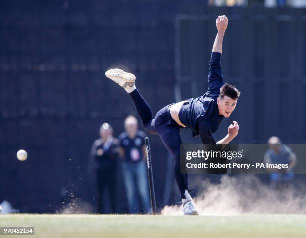 Scotland's Chris Soul during a nets session at The Grange, Edinburgh.