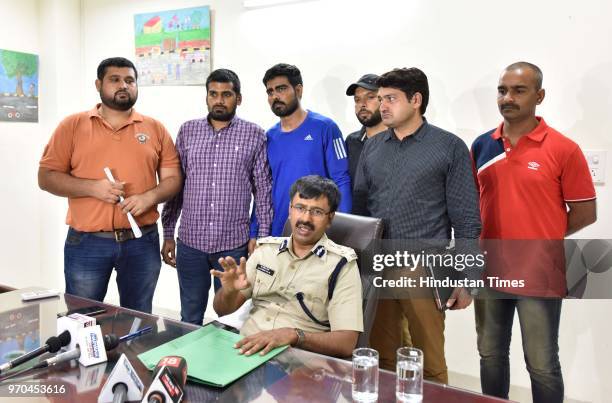 Haryana Police arrested dreaded criminal Sampat Nehra , on June 9, 2018 in Gurugram, India. Nehra, who was arrested on Wednesday by a special task...