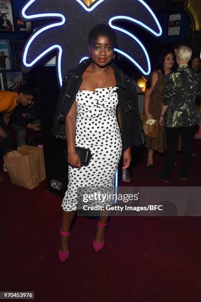 Clara Amfo attends the TOPMAN LFWM party during London Fashion Week Men's June 2018 at the Phoenix Artist Club on June 8, 2018 in London, England.