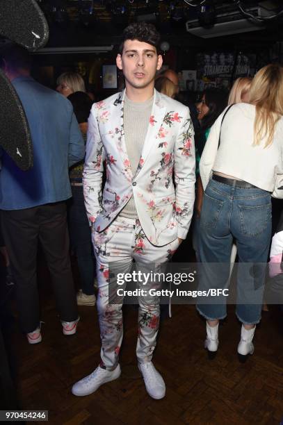 Matt Richardson attends the TOPMAN LFWM party during London Fashion Week Men's June 2018 at the Phoenix Artist Club on June 8, 2018 in London,...