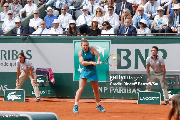 Of Louis Vuitton Michael Burke, his wife Brigitte Burke, Arantxa Sanchez Vicario, Mayor of Paris Anne Hidalgo and President of French Tennis...