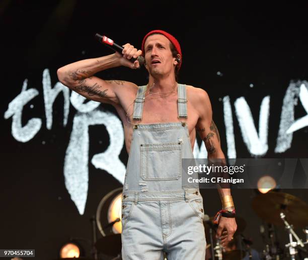 David Shaw of The Revivalists performs during the 2018 Bonnaroo Music & Arts Festival on June 8, 2018 in Manchester, Tennessee.