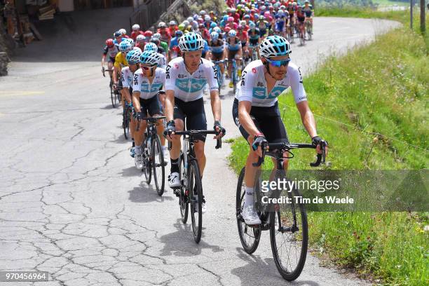 Luke Rowe of Great Britain and Team Sky / Dylan Van Baarle of The Netherlands and Team Sky / Michal Kwiatkowski of Poland and Team Sky / during the...