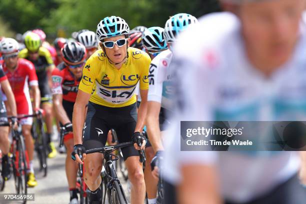 Geraint Thomas of Great Britain and Team Sky Yellow Leaders Jersey / during the 70th Criterium du Dauphine 2018, Stage 6 a 110km stage from Frontenex...