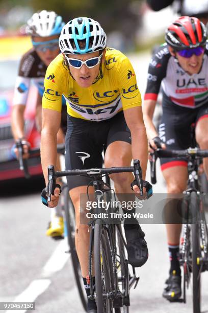 Geraint Thomas of Great Britain and Team Sky Yellow Leaders Jersey / Daniel Martin of Ireland and UAE Team Emirates / during the 70th Criterium du...