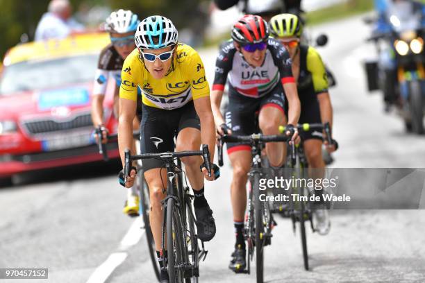 Geraint Thomas of Great Britain and Team Sky Yellow Leaders Jersey / Daniel Martin of Ireland and UAE Team Emirates / during the 70th Criterium du...