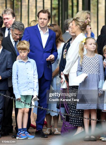 Tom Parker Bowles attends Trooping The Colour 2018 at The Mall on June 9, 2018 in London, England. The annual ceremony involving over 1400 guardsmen...