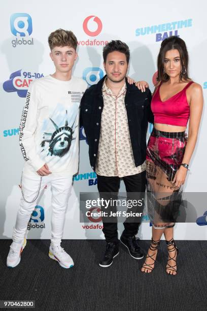 Jonas Blue and Dakota attend the Capital Summertime Ball 2018 at Wembley Stadium on June 9, 2018 in London, England.