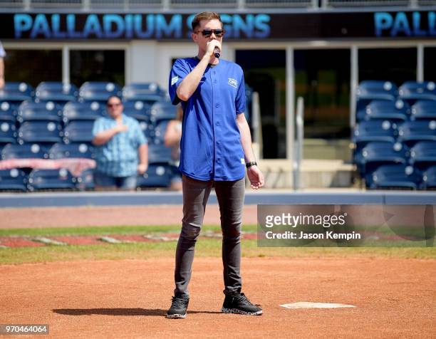 Trent Harmon participates in 28th Annual City of Hope Celebrity Softball Game on June 9, 2018 in Nashville, Tennessee.