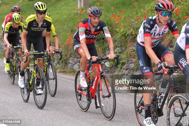 Damiano Caruso of Italy and BMC Racing Team / Carlos Verona of Spain and Team Mitchelton-Scott / during the 70th Criterium du Dauphine 2018, Stage 6...