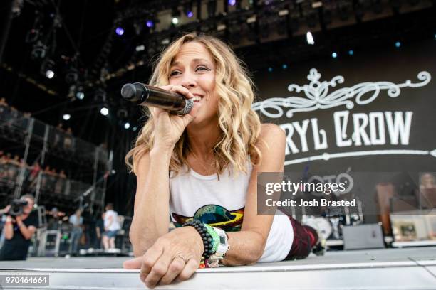 Sheryl Crow performs at the Bonnaroo Music & Arts Festival on June 8, 2018 in Manchester, Tennessee.