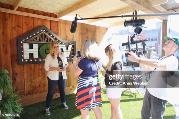 Trisha Yearwood is interviewed in the HGTV Lodge at CMA Music Fest on June 9, 2018 in Nashville, Tennessee.