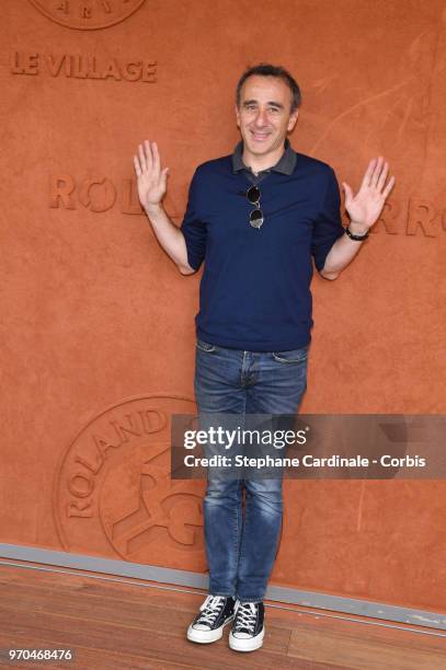 Humorist Elie Semoun attends the Women Final of the 2018 French Open - Day Fourteen at Roland Garros on June 9, 2018 in Paris, France.