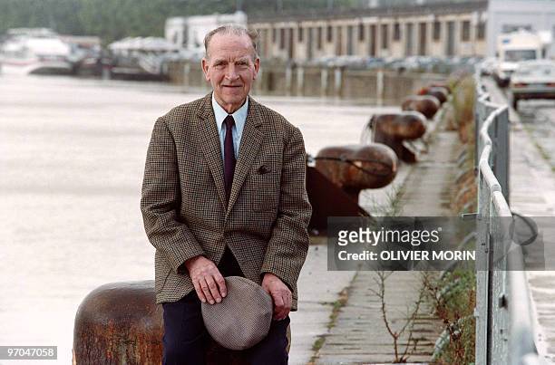 File photo taken on August 25, 1994 in the southwestern French city of Bordeaux shows former German soldier Heinz Stahlschmidt, who was naturalized...