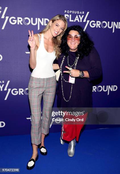 Model Martha Hunt and Ashley Longshore attend day 1 of POPSUGAR Play/Ground on June 9, 2018 in New York City.