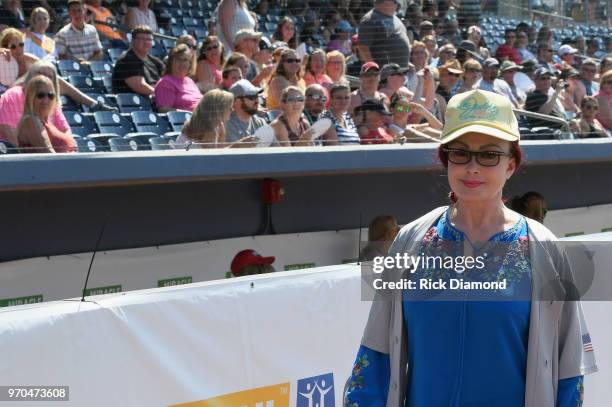 Naomi Judd participates in 28th Annual City of Hope Celebrity Softball Game on June 9, 2018 in Nashville, Tennessee.