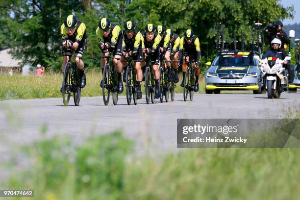 Michael Albasini of Switzerland / Sam Bewley of New Zealand / Luke Durbridge of Australia / Christopher Juul Jensen of Denmark / Jack Haig of...