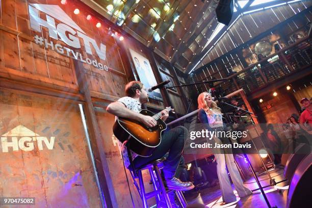 Recording artist Lee Ann Womack performs onstage in the HGTV Lodge at CMA Music Fest on June 9, 2018 in Nashville, Tennessee.