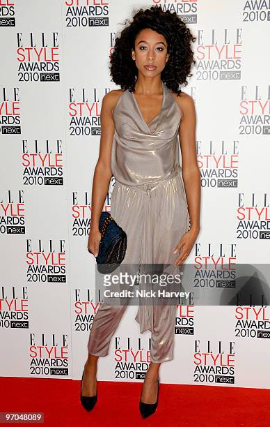 Corinne Bailey Rae attends the ELLE Style Awards 2010 at Grand Connaught Rooms on February 22, 2010 in London, England.