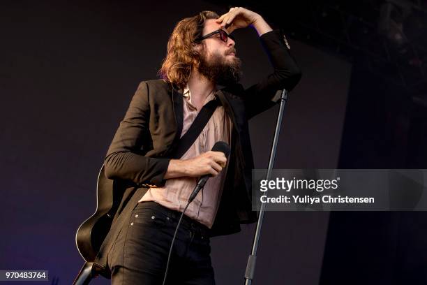 Father John Misty, performs onstage at the Northside Festival on June 9, 2018 in Aarhus, Denmark.
