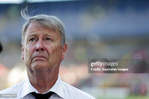 Coach Age Hareide of Denmark during the International Friendly match between Denmark v Mexico at the Brondby Stadium on June 9, 2018 in Copenhagen...